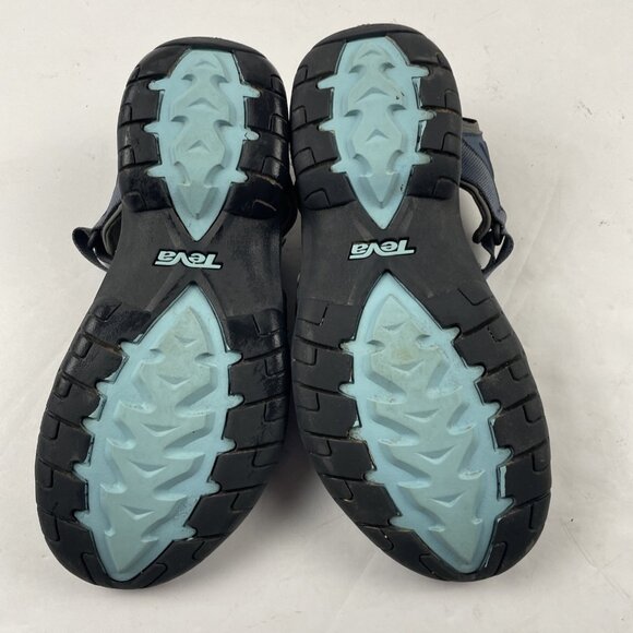 Teva Tirra Sandals Women Size 7.5 Blue Strappy Sport Hiking Walking Shoe #4266 - Picture 5 of 11